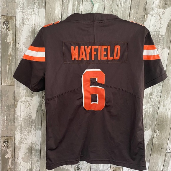 Cleveland browns #6 Mayfield kids jersey M - Picture 6 of 7